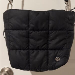 lululemon athletica Black Quilted Crossbody Bag